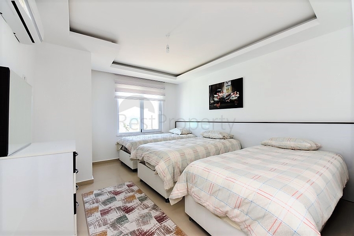 منزل احلامكم - اطلالة بحر - دوبلكس مفروشة 3 غرف وصالة - مجمع سكني حديث / مهموتلار / الانيا