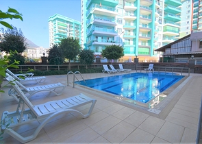 منزل احلامكم - اطلالة بحر - دوبلكس مفروشة 3 غرف وصالة - مجمع سكني حديث / مهموتلار / الانيا