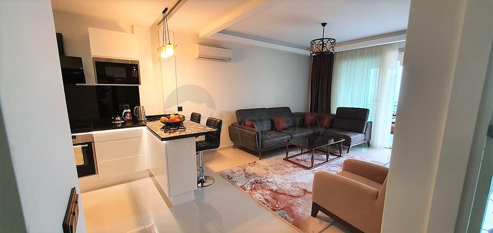 قمة التميز والفخامة - اطلالة بحر مباشرة - شقة غرفة وصالة ضمن مجمع  نجوم -كارجي جاك / الانيا 