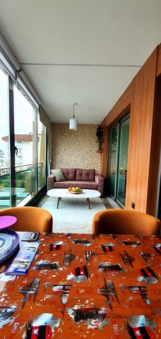 قمة التميز والفخامة - اطلالة بحر مباشرة - شقة غرفة وصالة ضمن مجمع  نجوم -كارجي جاك / الانيا 