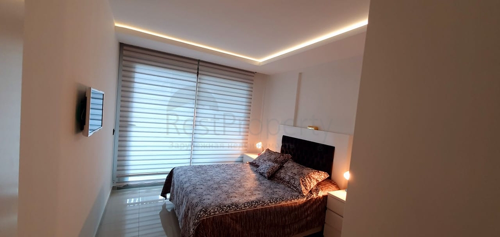 قمة التميز والفخامة - اطلالة بحر مباشرة - شقة غرفة وصالة ضمن مجمع  نجوم -كارجي جاك / الانيا 