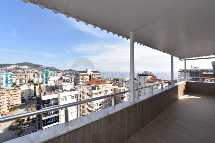 اطلالة بحر -دوبلكس 2 غرفة وصالة - ضمن مجمع حديث - مهموتلار / الانيا 