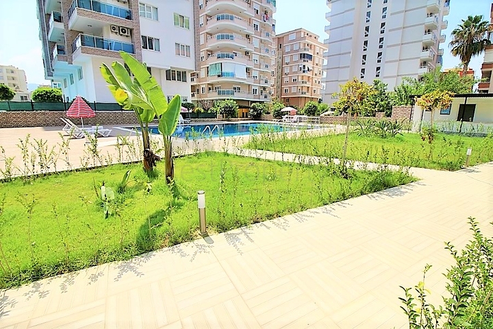 اطلالة بحر -دوبلكس 2 غرفة وصالة - ضمن مجمع حديث - مهموتلار / الانيا 