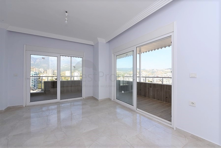 اطلالة بحر -دوبلكس 2 غرفة وصالة - ضمن مجمع حديث - مهموتلار / الانيا 