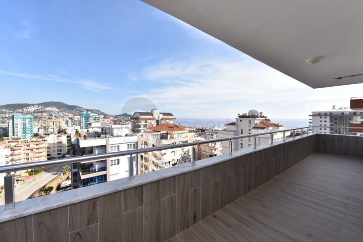 اطلالة بحر -دوبلكس 2 غرفة وصالة - ضمن مجمع حديث - مهموتلار / الانيا 