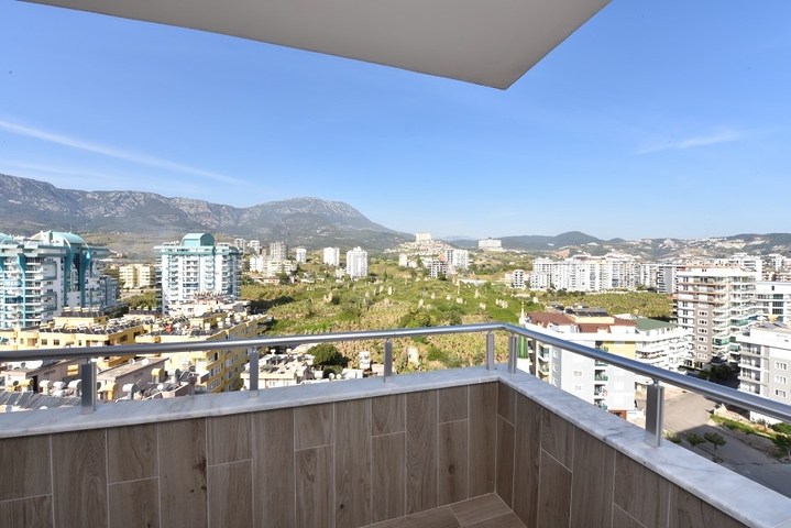 اطلالة بحر -دوبلكس 2 غرفة وصالة - ضمن مجمع حديث - مهموتلار / الانيا 