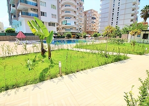 اطلالة بحر -دوبلكس 2 غرفة وصالة - ضمن مجمع حديث - مهموتلار / الانيا 