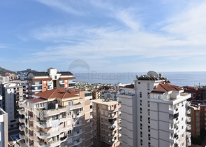 اطلالة بحر -دوبلكس 2 غرفة وصالة - ضمن مجمع حديث - مهموتلار / الانيا 