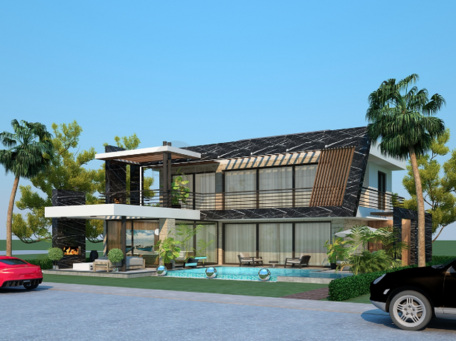 فيلا النخبة 3 + 1 في Camyuva Kemer على بعد 300 متر من الشاطئ