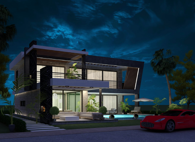 فيلا النخبة 3 + 1 في Camyuva Kemer على بعد 300 متر من الشاطئ