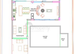 فيلا النخبة 3 + 1 في Camyuva Kemer على بعد 300 متر من الشاطئ