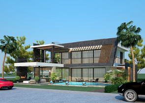 فيلا النخبة 3 + 1 في Camyuva Kemer على بعد 300 متر من الشاطئ