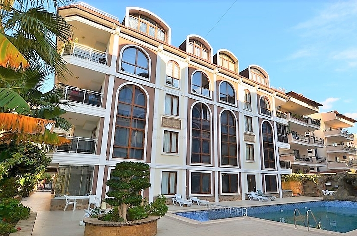 ضمن ارقى مناطق الانيا - شقة غرفة وصالة مفروشة - مجمع قريب من البحر - اوبا / الانيا 