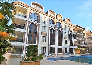 ضمن ارقى مناطق الانيا - شقة غرفة وصالة مفروشة - مجمع قريب من البحر - اوبا / الانيا 