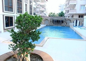 ضمن ارقى مناطق الانيا - شقة غرفة وصالة مفروشة - مجمع قريب من البحر - اوبا / الانيا 