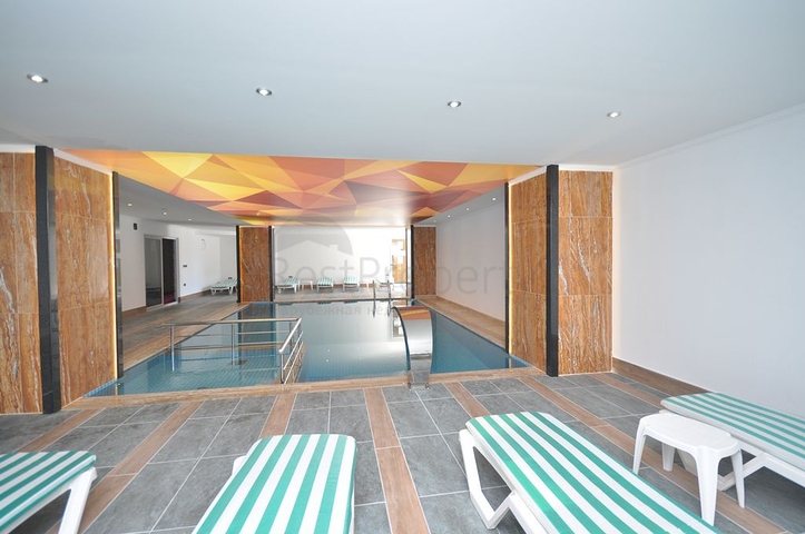 طابق مرتفع - مجمع فاخر - شقة مفروشة 2 غرفة وصالة - مهموتلار / الانيا 