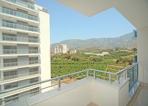 طابق مرتفع - مجمع فاخر - شقة مفروشة 2 غرفة وصالة - مهموتلار / الانيا 