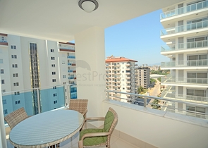 طابق مرتفع - مجمع فاخر - شقة مفروشة 2 غرفة وصالة - مهموتلار / الانيا 