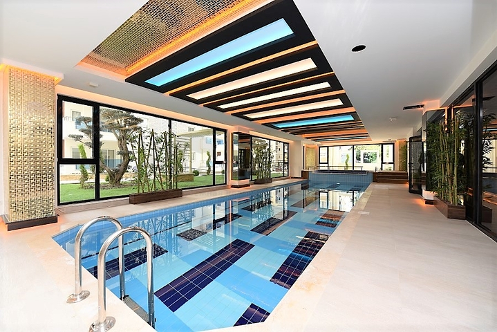 مجمع  5 نجوم - شقة مفروشة واسعة تصميم 1+2 - مهموتلار / الانيا