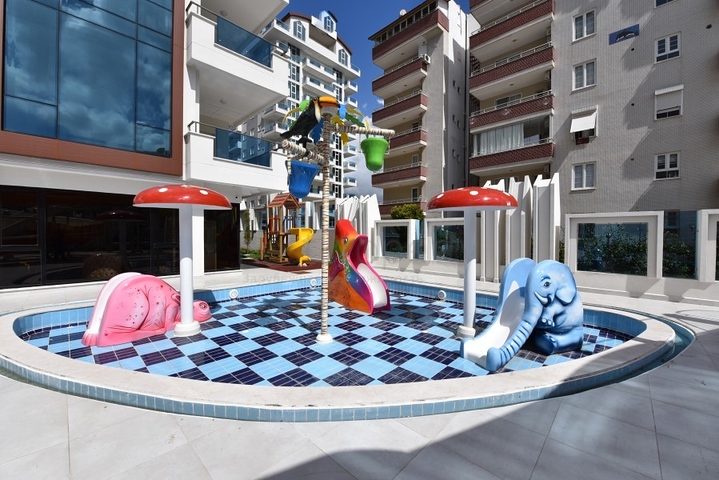 مجمع  5 نجوم - شقة مفروشة واسعة تصميم 1+2 - مهموتلار / الانيا