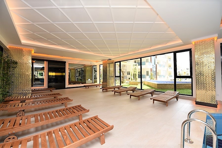 مجمع  5 نجوم - شقة مفروشة واسعة تصميم 1+2 - مهموتلار / الانيا