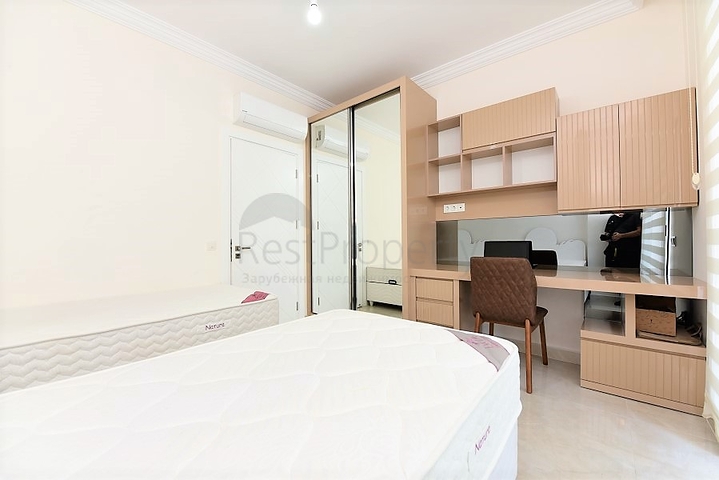 مجمع  5 نجوم - شقة مفروشة واسعة تصميم 1+2 - مهموتلار / الانيا