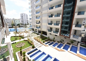 مجمع  5 نجوم - شقة مفروشة واسعة تصميم 1+2 - مهموتلار / الانيا