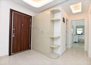 مجمع  5 نجوم - شقة مفروشة واسعة تصميم 1+2 - مهموتلار / الانيا