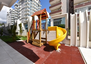 مجمع  5 نجوم - شقة مفروشة واسعة تصميم 1+2 - مهموتلار / الانيا