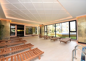 مجمع  5 نجوم - شقة مفروشة واسعة تصميم 1+2 - مهموتلار / الانيا