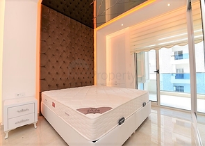 مجمع  5 نجوم - شقة مفروشة واسعة تصميم 1+2 - مهموتلار / الانيا