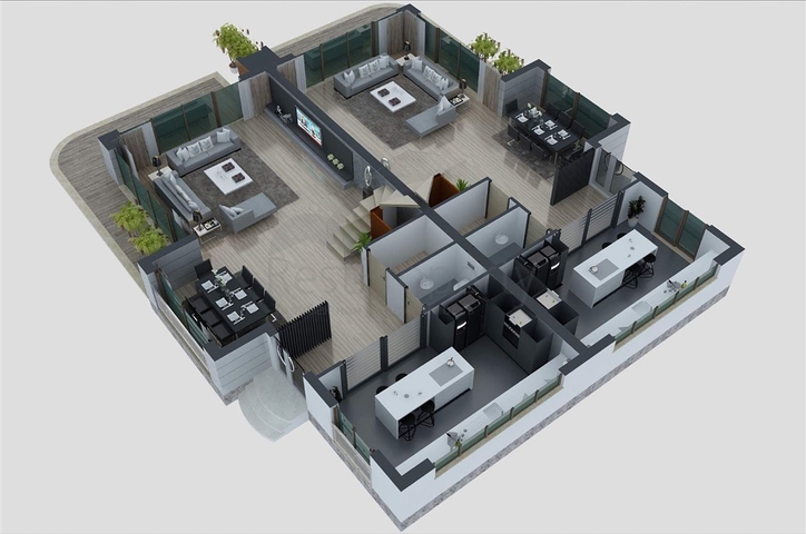 مشروع النخبة للفلل 6 + 1 في منطقة كونيالتي أنطاليا