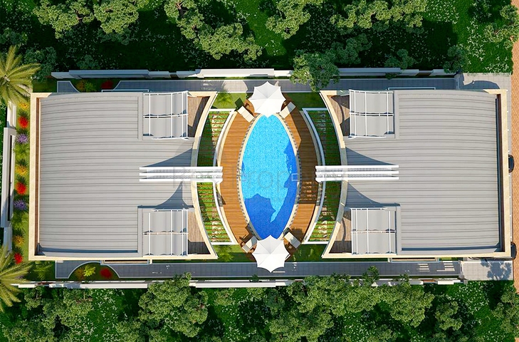 فلل 6 + 1 للبيع مع مسبح خاص وحديقة في كونيالتي