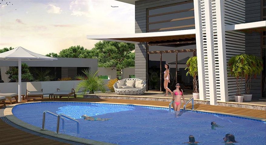 فلل 6 + 1 للبيع مع مسبح خاص وحديقة في كونيالتي