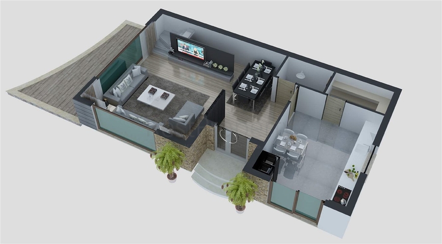 فلل 6 + 1 للبيع مع مسبح خاص وحديقة في كونيالتي