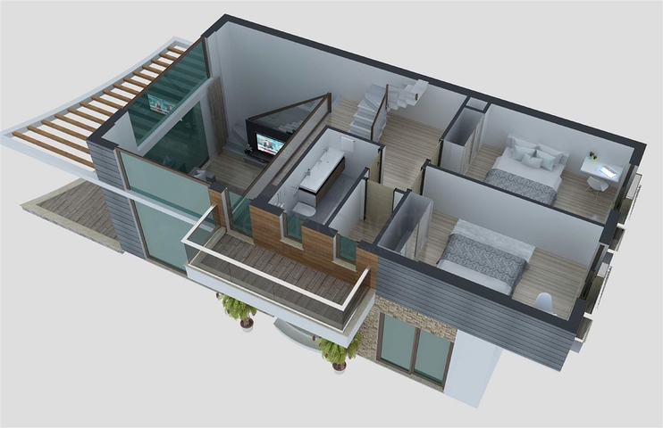 فلل 6 + 1 للبيع مع مسبح خاص وحديقة في كونيالتي