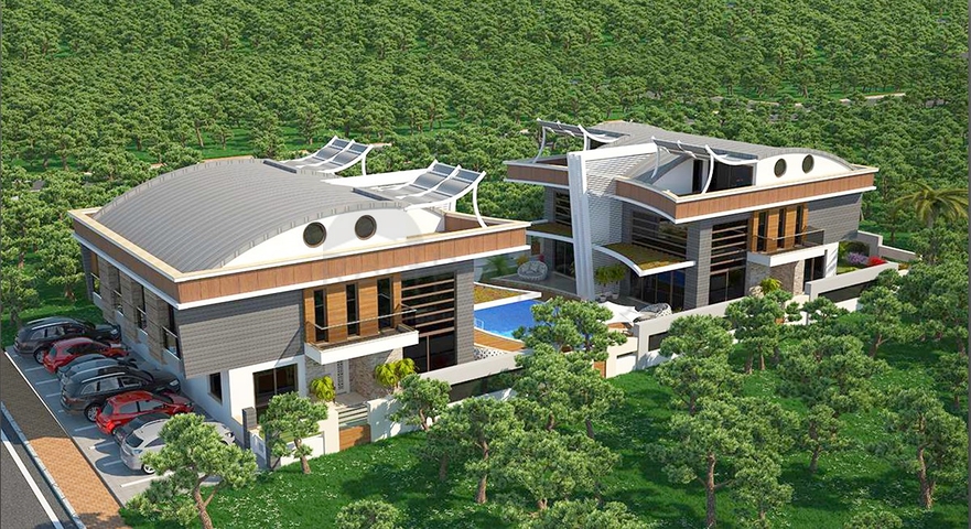 فلل 6 + 1 للبيع مع مسبح خاص وحديقة في كونيالتي