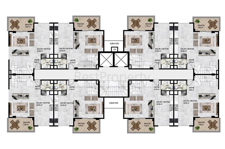 اغتنم الفرصة - سعر منافس وسهولة بالدفعات - مجمع قيد الانشاء في مهموتلار 