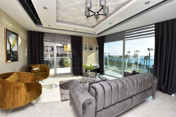 اطلاة مباشرة على البحر -شقة 1+1 - مجمع فاخر - مهموتلار / الانيا 