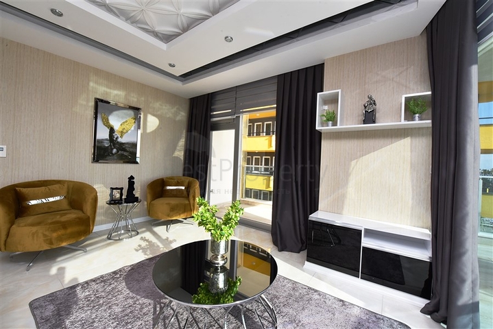 اطلاة مباشرة على البحر -شقة 1+1 - مجمع فاخر - مهموتلار / الانيا 