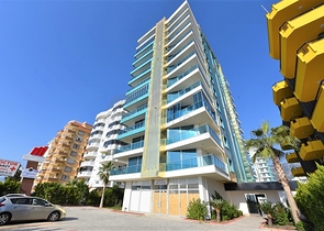 اطلاة مباشرة على البحر -شقة 1+1 - مجمع فاخر - مهموتلار / الانيا 