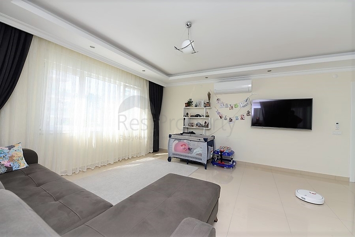 شقة العائلة - غرفتين وصالة مفروشة - مجمع قريب من البحر - مهموتلار /الانيا 