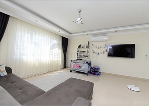 شقة العائلة - غرفتين وصالة مفروشة - مجمع قريب من البحر - مهموتلار /الانيا 