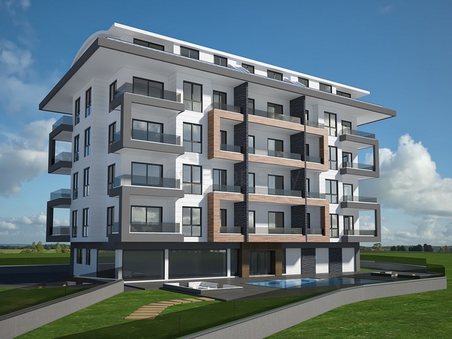 اطلالة بحر - شقق بالاقساط - مجمع سكني قيد الانشاء في كارجي جاك / الانيا 