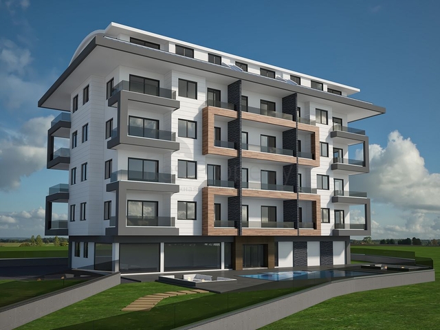 اطلالة بحر - شقق بالاقساط - مجمع سكني قيد الانشاء في كارجي جاك / الانيا 