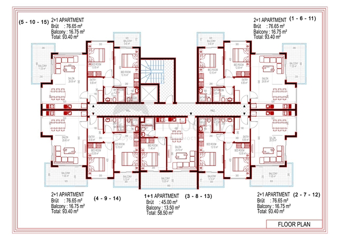 اطلالة بحر - شقق بالاقساط - مجمع سكني قيد الانشاء في كارجي جاك / الانيا 