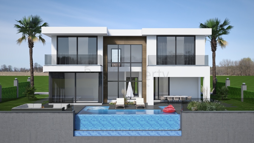 تصميم عصري حديث - فلل باطلالة بحرية - قيد الانشاء -كارجي جاك / الانيا 