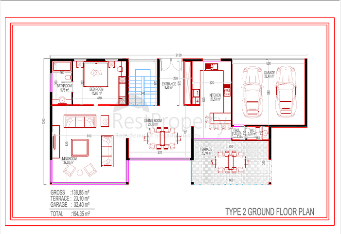 تصميم عصري حديث - فلل باطلالة بحرية - قيد الانشاء -كارجي جاك / الانيا 