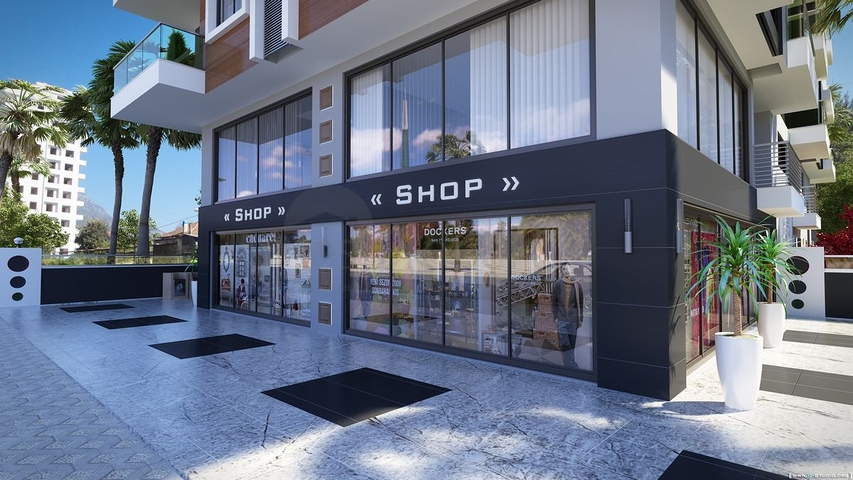 شقق ضمن مجمع سكني جديد - قريب من البحر - مهموتلار / الانيا 