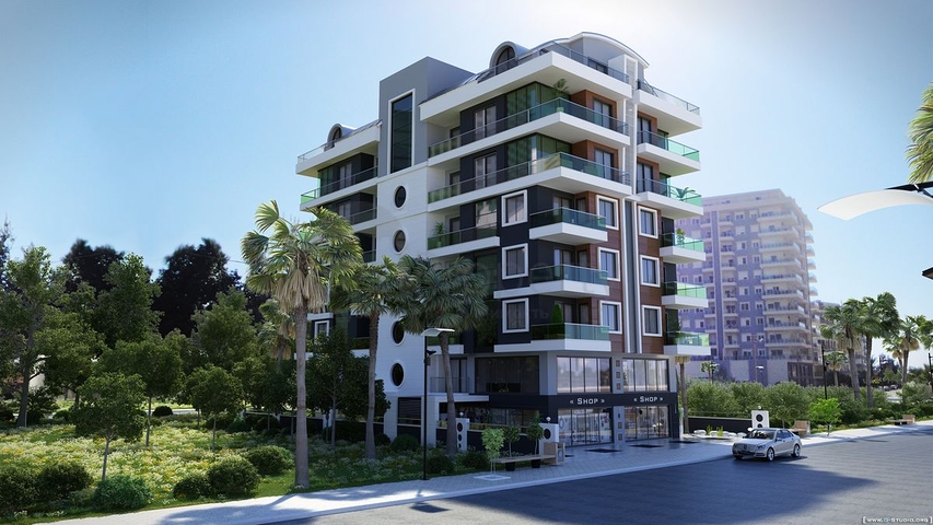 شقق ضمن مجمع سكني جديد - قريب من البحر - مهموتلار / الانيا 